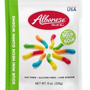 Albanese Sour Mini Neon Gummi Worms
