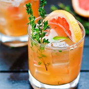 Grapefruit & Thyme Bourbon Smash