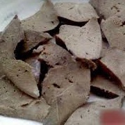 Sliced Boiled Pork Liver on Buttered Toast