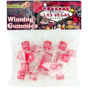 Vegas Image Red Dice Winning Gummies
