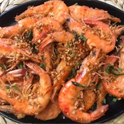 Halabos Na Hipon (Salt and Pepper Shrimps). Philippines