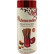 Almendro Almond Turron Sticks Chocolate Caramel