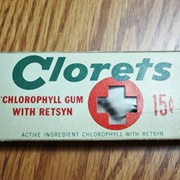 Clorets Chlorophyll Gum W/ Retsyn