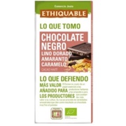 Ethiquable Chocolate Negro Lino Dorado Amaranto Caramelo