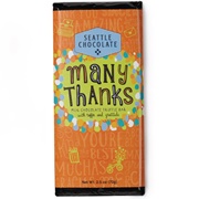 Seattle Chocolate Many Thanks Truffle Bar