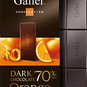 Galler Chocolate 70% Orange