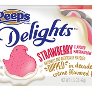 Strawberry Dipped in Fudge Peeps
