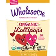 Wholesome Organic Heart Lollipops