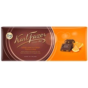 Fazer Orange & Crisps Dark Chocolate Bar
