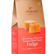 Copperpot Strawberry &amp; Cornish Clotted Cream Fudge