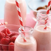 Raspberry Almond Milk