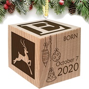 Alphabet Block Ornament