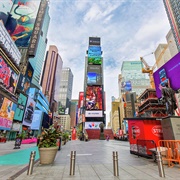 April 2020, Empty New York Times Square, NY