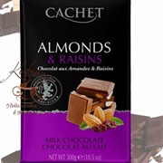 Cachet Almonds & Raisins Milk Chocolate