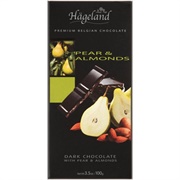 Hageland Premium Pear & Almonds Dark Chocolate