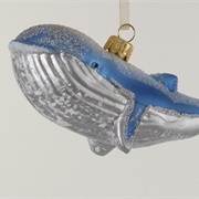 Blue Whale Ornament