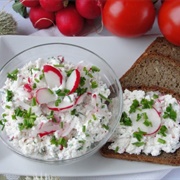 Twarog Ze Szczypiorkiem