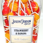 Joseph Dobson Strawberry & Banana Lollies