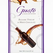 Gusto Balsamic Vinegar White Chocolate Bar