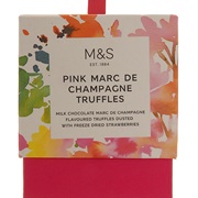 M&S Pink Marc De Champagne Truffles