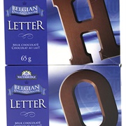 Waterbridge Belgian Chocolate Letters
