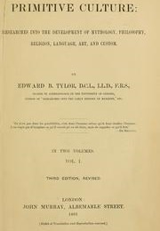 Primitive Culture (Eb Tylor)