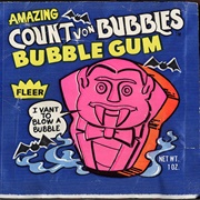 Fleer Count Von Bubbles Bubble Gum