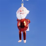 Bald Santa Ornament
