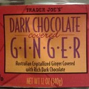 Trader Joe's Dark Chocolate Covered Ginger