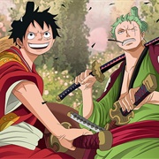 Monkey D Luffy and Zoro