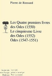 The Odes (Pierre De Ronsard)