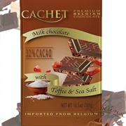 Cachet Toffee & Sea Salt Milk Chocolate