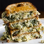 Spinach Artichoke Grilled Cheese