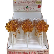 Strawberry Hill Maple Leaf Lollipops
