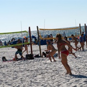 Play Beach Volleyball at Madeira Beach