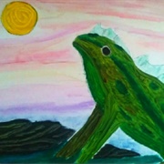 Toadzilla Painting Angelina Jensen