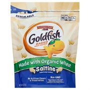 Made With Organic Wheat: Saltine Goldfish