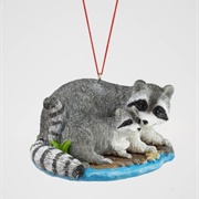 Baby Raccoon Ornament