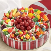 Swiss Colony Cut Rock & Traditional Candy Tin