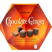 Waitrose Plain Chocolate Ginger