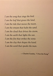 I Am the Song (Charles Causley)