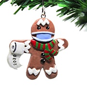 Masked Gingerbread Man Ornament