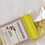 Cocoafair Lemongrass & Cilantro White Chocolate