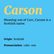 Carson