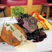 Elk With Saskatoon Reduction