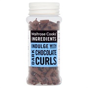 Waitrose Dark Chocolate Curls