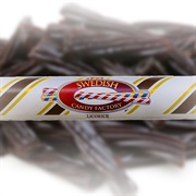 Polkagris Candy Stick Licorice (Sweden)
