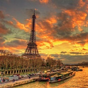 Drink on the Seine at Sunset