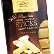 Baron Coconut White Chocolate Sticks