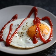 Ketchup on Eggs